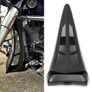 ハーレーストリートロードグライド14-22用ブラックストレッチトールチンスポイラースクープ Black Stretched Tall Chin Spoiler Scoop For Harley Street Road Glide 14-22 【並行輸入品】