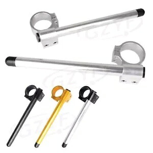 ペアオートバイクリップオンハンドルバー交換用 31MM フォークチューブゴールド/ブラック Pair Motorcycle Clip On Handlebar Replacement for 31MM Fork Tube Gold/Black 【並行輸入品】