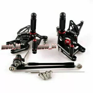 ブラック調整可能な Rearsets リアセットフットペグホンダ CBR600RR 2007-2017 新しい Black Adjustable Rearsets Rear Set Foot Pegs For Honda CBR600RR 2007-2017 New 【並行輸入品】