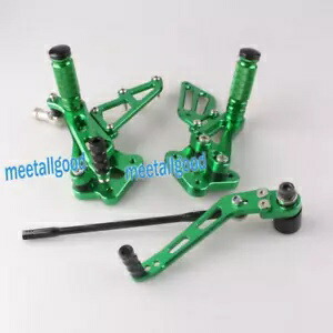 リアセット リアセット フットペグキット スズキ GSXR600 GSXR750 K8 2008 2009 グリーン Rearset Rear set Foot pegs Kit for Suzuki GSXR600 GSXR750 K8 2008 2009 Green 【並行輸入品】