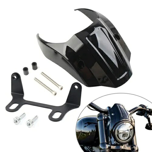 フロントヘッドライトフェアリングカバーマスクハーレーソフテイルブレイクアウトFXBR FXBRS 15-22用 Front Headlight Fairing Cover Mask For Harley Softail Breakout FXBR FXBRS 15-22 【並行輸入品】