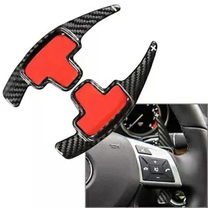 ステアリングホイール パドルシフター エクステンション メルセデス B C E ML リアルカーボンファイバー用 Steering Wheel Paddle Shifter Extensions for Mercedes B C E ML Real Carbon Fiber 【並行輸入品】