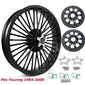 21x3.5 ファット スポーク フロント ホイール ローター付き ハーレー ツーリング エレクトラグライド ウルトラ用 21x3.5 Fat Spoke Front Wheel w/ Rotors for Harley Touring Electra Glide Ultra 【並行輸入品】|カスタムパーツ WORLD倉庫