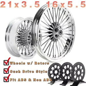 21X3.5 16X5.5 ファットスポークホイールローター ハーレーツーリングストリートロードグライドクッシュ用 21X3.5 16X5.5 Fat Spoke Wheels Rotors for Harley Touring Street Road Glide Cush 【並行輸入品】｜カスタムパーツ WORLD倉庫