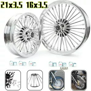21 & 16 3.5 ファット スポーク ホイール リム ハーレー ツーリング ロード グライド グライド 2000-2008 用 21 & 16 3.5 Fat Spoke Wheels Rims for Harley Touring Road Glide Glide 2000-2008 【並行輸入品】