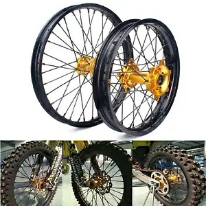 スズキ 21/19 CNC スポークホイールリムハブセット RMZ250 2007-2024 RMZ450 2005-2024 For Suzuki 21/19 CNC Spoked Wheel Rim Hub Set RMZ250 2007-2024 RMZ450 2005-2024 【並行輸入品】｜カスタムパーツ WORLD倉庫