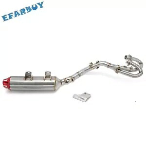 ヤマハ ラプター 700 700R 06-14 フルシステムエキゾーストパイプ + アルミマフラーレッド For Yamaha Raptor 700 700R 06-14 Full System Exhaust Pipe + Aluminum Muffler Red 【並行輸入品】