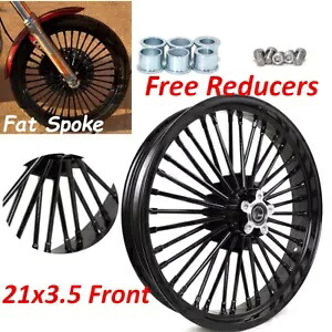 チューブレスファットスポーク 21x3.5 フロントホイール Harley Dyna Wide Glide Softail FLST 用 Tubeless Fat Spoke 21x3.5 Front Wheel For Harley Dyna Wide Glide Softail FLST 【並行輸入品】