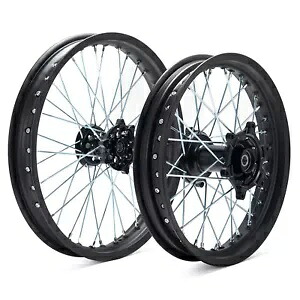 19インチx2.15+17インチx2.50ブラックスポークCNCホイールセットホンダCRF300Lラリー2021-2024用 19"x2.15+17"x2.50 Black Spoked CNC Wheels Set For Honda CRF300L Rally 2021-2024 【並行輸入品】|カスタムパーツ WORLD倉庫