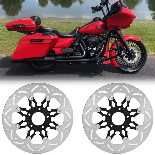 11.8 インチ フローティング フロント ブレーキ ローター ロードキング エレクトラ ストリート グライド FLTRX FLHR FLHX 11.8" Floating Front Brake Rotors Road King Electra Street Glide FLTRX FLHR FLHX 【並行輸入品】|カスタムパーツ WORLD倉庫