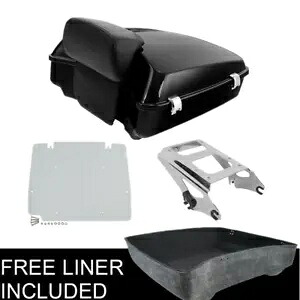 みじん切りパック トランク ラック プレート ハーレー ツアー パック エレクトラ ストリート グライド 09-13 に適合 Chopped Pack Trunk Rack Plate Fit For Harley Tour Pak Electra Street Glide 09-13 【並行輸入品】
