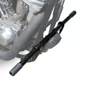 ブラック フロント クラッシュ バー プロテクター ハーレー ダイナ モデル 06-17 ミッドコントロール付き Black Front Crash Bar Protector Fit For Harley Dyna models 06-17 w/mid controls 【並行輸入品】