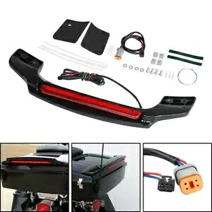ビビッド トランク スポイラー LED テールライト付き ハーレー ツアー パック ツーリング 97-13 12 に適合 Vivid Trunk Spoiler w/ LED Tail Light Fit for Harley Tour pak Touring 97-13 12 【並行輸入品】
