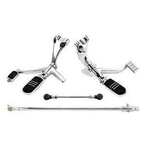 クロームフォワードコントロールペグブラケットハーレースポーツスター883 1200 2014-20UPに適合 Chrome Forward Control Pegs Bracket Fit For Harley Sportster 883 1200 2014-20UP 【並行輸入品】