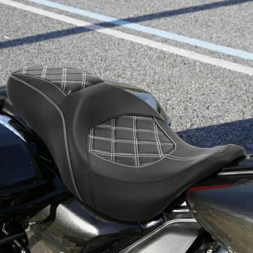 運転席&助手席ハーレーツーリングストリートグライドCVOカスタム2009-2023に適合 Driver & Passenger Seat Fit For Harley Touring Street Glide CVO Custom 2009-2023 【並行輸入品】