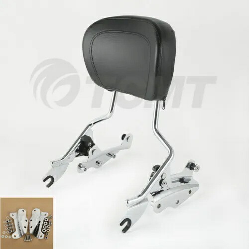 クローム 4 点ドッキングキット バックレスト シーシーバー パッド ハーレー ツーリング 09-13 に適合 Chrome 4 Point Docking Kit Backrest Sissy Bar Pad Fit For Harley Touring 09-13 【並行輸入品】 45,045円