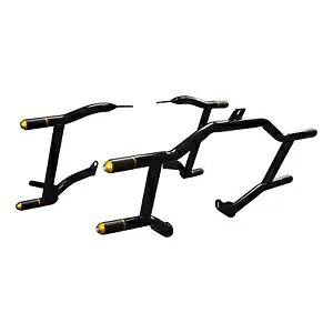 ハイウェイ エンジン クラッシュ バー & サドルバッグ ガード ハーレー ツーリング 09-24 ブラックに適合 Highway Engine Crash Bar &Saddlebag Guards Fit For Harley Touring 09-24 Black 【並行輸入品】