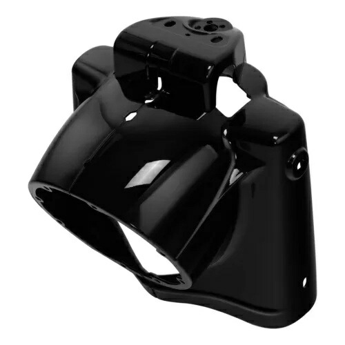 ビビッドブラック 7インチ ヘッドライトナセルカバー ハーレーツーリングロードキング14以降に適合 Vivid Black 7\