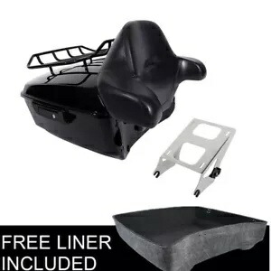 キングパック トランク 2up マウントラック バックレスト ハーレー ツアーパック ツーリング 14-23 に適合 King Pack Trunk 2up Mount Rack Backrest Fit For Harley Tour Pak Touring 14-23 【並行輸入品】