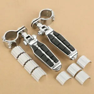1 '' 1 1/4 '' 1 3/8 '' 調整可能なフットペグクランプマウントフィットハーレーツーリング 1'' 1 1/4'' 1 3/8'' Adjustable Footpegs Clamps Mount Fit For Harley Touring 【並行輸入品】