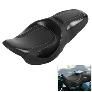 ブラックライダー助手席ハーレーツーリングストリートグライドCVOカスタム09-21に適合 Black Rider Passenger Seat Fit For Harley Touring Street Glide CVO Custom 09-21 【並行輸入品】