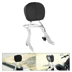 クローム シーシーバー バックレスト 荷物ラック ハーレー スポーツスター XL モデル 04-21 に適合 Chrome Sissy Bar Backrest Luggage Rack Fit For Harley Sportster XL model 04-21 【並行輸入品】