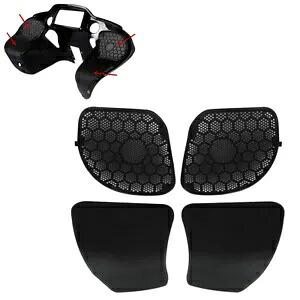 ABS フェアリンググローブボックスドアスピーカーグリルハーレーロードグライド 2015-2020 に適合 ABS Fairing Glove Box Doors Speaker Grilles Fit For Harley Road Glide 2015-2020 【並行輸入品】