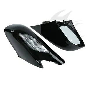 ABS ブラックリアビューミラークリアレンズターンシグナルホンダ ST1300 02-11 10 ABS Black Rear View Mirror Clear Lens Turn Signal Fit For Honda ST1300 02-11 10 【並行輸入品】