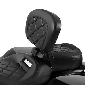フロントドライバーライダーバックレストパッドハーレーツーリングロードストリートグライド09-23に適合 Front Driver Rider Backrest Pad Fit For Harley Touring Road Street Glide 09-23 【並行輸入品】