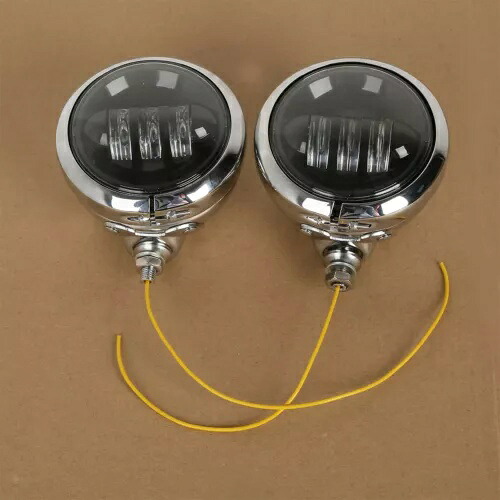 4.5インチLED補助スポットフォグパッシングライトクロームハウジングバケットハーレー用 4.5\
