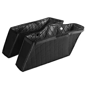 ブラック サドルバッグ カーペット ライナー ハーレー ストリート ロードキング グライド 2014 年以降に適合 Black Saddlebags Carpet Liner Fit For Harley Street Road King Glide 2014-later 【並行輸入品】