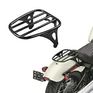 ブラック ソロ 5 バー 荷物ラック ハーレー ソフテイル FLDE FLHC 2018 以降に適合 Black Solo Five Bar Luggage Rack Fit For Harley Softail FLDE FLHC 2018-later 【並行輸入品】