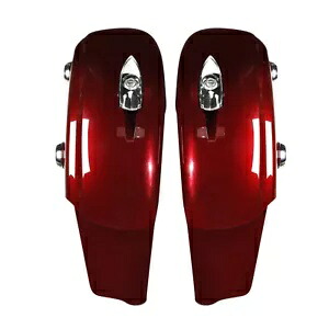 レッドサドルバッグ電子ラッチインディアンチーフテン 14-18 ロードマスター 15-24 に適合 Red SaddleBags Electronic Latch Fit For Indian Chieftain 14-18 Roadmaster 15-24 【並行輸入品】