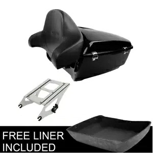 キング トランク パッド クローム マウント ラック ハーレー ツアーパック ツーリング ロードキング 14-23 に適合 King Trunk Pad Chrome Mount Rack Fit For Harley TourPak Touring Road King 14-23 【並行輸入品】