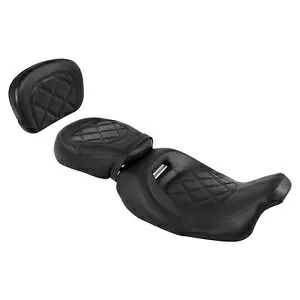 ドライバー ライダー パッセンジャー 2 アップシート & バックレストパッド ハーレーツーリング 09-23 21 に適合 Driver Rider Passenger 2 Up Seat & Backrest Pad Fit For Harley Touring 09-23 21 【並行輸入品】