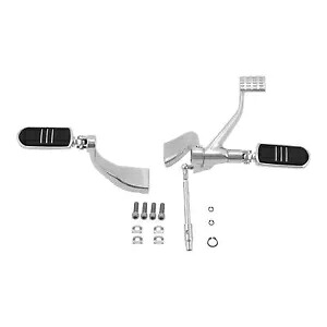 クロームミッドコントロールフットペグレストハーレースポーツスターXL883 1200 14-23 2018用 Chrome Mid Control Footpegs Rest Fit For Harley Sportster XL883 1200 14-23 2018 【並行輸入品】