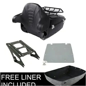 キングパック トランクマウント トップラック & プレート ハーレーツアーパックツーリング 14 年以降に適合 King Pack Trunk Mount Top Rack & Plate Fit For Harley Tour Pak Touring 14-Later 【並行輸入品】