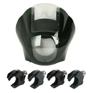 クォーターフェアリングフロントガラススクリーン&39mmフォーククランプハーレーダイナスポーツスターに適合 Quarter Fairing Windshield Screen &39mm Fork Clamps FitFor Harley Dyna Sportster 【並行輸入品】