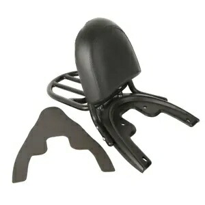 バックレスト シーシーバー ラックベースプレート付き ハーレー VRSCA VRSCB VRSCD 02-06 ブラックに適合 Backrest Sissy Bar w/Rack Baseplate Fit For Harley VRSCA VRSCB VRSCD 02-06 Black 【並行輸入品】