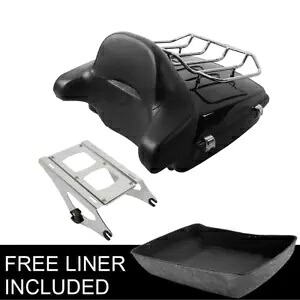 チョップド トランク トップ ラック パッド ツーアップ マウント ハーレー ツアー パック ツーリング 14 以降に適合 Chopped Trunk Top Rack Pad Two Up Mount Fit For Harley Tour Pak Touring 14-later 【並行輸入品】