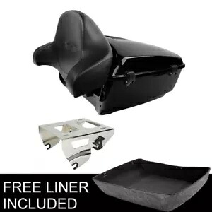 13.7インチ キングパック トランク バックレスト クローム ソロ マウント ハーレー ツーリング 14-24 用 13.7\