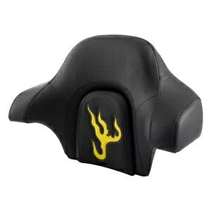 ブラック イエロー パッセンジャー キング トランク バックレスト ハーレー ツーリング トライ グライド 14-23 に適合 Black Yellow Passenger King Trunk Backrest FitFor Harley Touring Tri Glide 14-23 【並行輸入品】