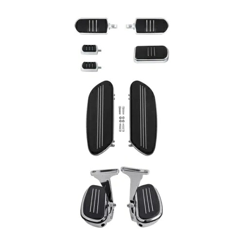 フロントライダーパッセンジャーフットボードシフターブレーキペグハーレーツーリング93以降に適合 Front Rider Passenger Footboards Shifter Brake Pegs Fit For Harley Touring 93-up 【並行輸入品】