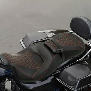 ブラック ツーピース ライダー 運転席 助手席 2Up ハーレー ツーリング 09-24 に適合 Black Two Piece Rider Driver Passenger Seat 2Up Fit For Harley Touring 09-24 【並行輸入品】 42,240円