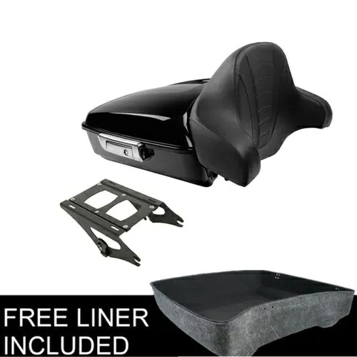 チョップドパック トランクマウントラックキット ハーレーツアーパック ツーリンググライド 14-up USに適合 Chopped Pack Trunk Mount Rack Kit Fit For Harley Tour Pak Touring Glide 14-up US 【並行輸入品】
