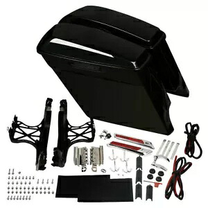 未塗装 5 インチ ストレッチ サドルバッグ ハーレー ツーリング FLT FLHT 2014 以降に適合 Unpainted 5'' Stretched Saddlebags Fit For Harley Touring FLT FLHT 2014-later 【並行輸入品】