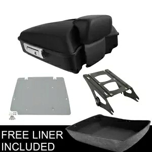 マットチョップドパック トランクマウントラックプレート ハーレーツアーパックツーリング 14-24用 Matte Chopped Pack Trunk Mount Rack Plate Fit For Harley Tour Pak Touring 14-24 【並行輸入品】