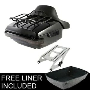 キング トランク バックレスト 2up マウント ブレーキ ライト ハーレー ツアーパック ツーリング 14-UP に適合 King Trunk Backrest 2up Mount Brake Light Fit For Harley TourPak Touring 14-UP 【並行輸入品】