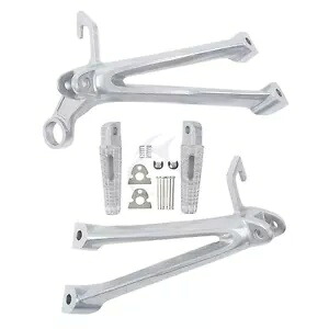 後部助手席フットペグフットレストセットスズキ GSXR 600/750 2008 2009 2010 新 Rear Passenger Foot Pegs Footrest Set For Suzuki GSXR 600/750 2008 2009 2010 New 【並行輸入品】