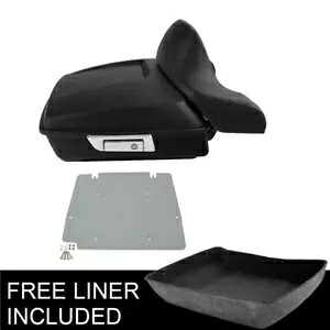 チョップドトランクバックレスト プレート付き ハーレーツアーパックストリートロードグライド14-24に適合 Chopped Trunk Backrest w/ Plate Fit For Harley Tour Pak Street Road Glide 14-24 【並行輸入品】